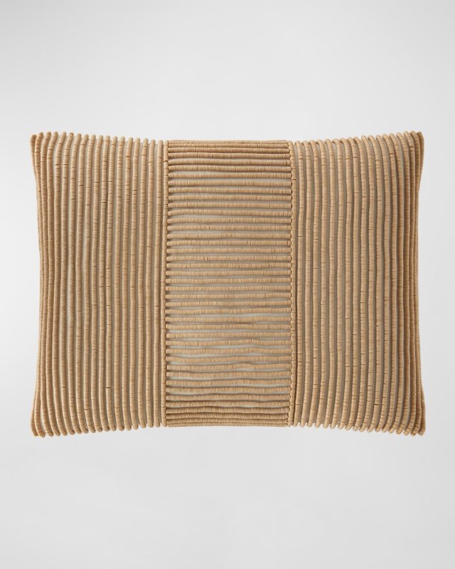 Block Beaded Decorative Pillow, 20" x 16"